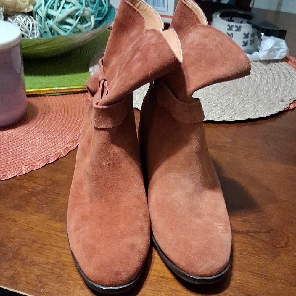 Latigo Rust Suede Ankle Booties